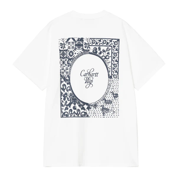 【Carhartt Wip/カーハート ダブルアイピー】2026 Tシャツ  VESTIGE T-SHIRT 4573654466530 White (stone washed) Sサイズ（S,M,L)  White (stone washed) Sサイズ
