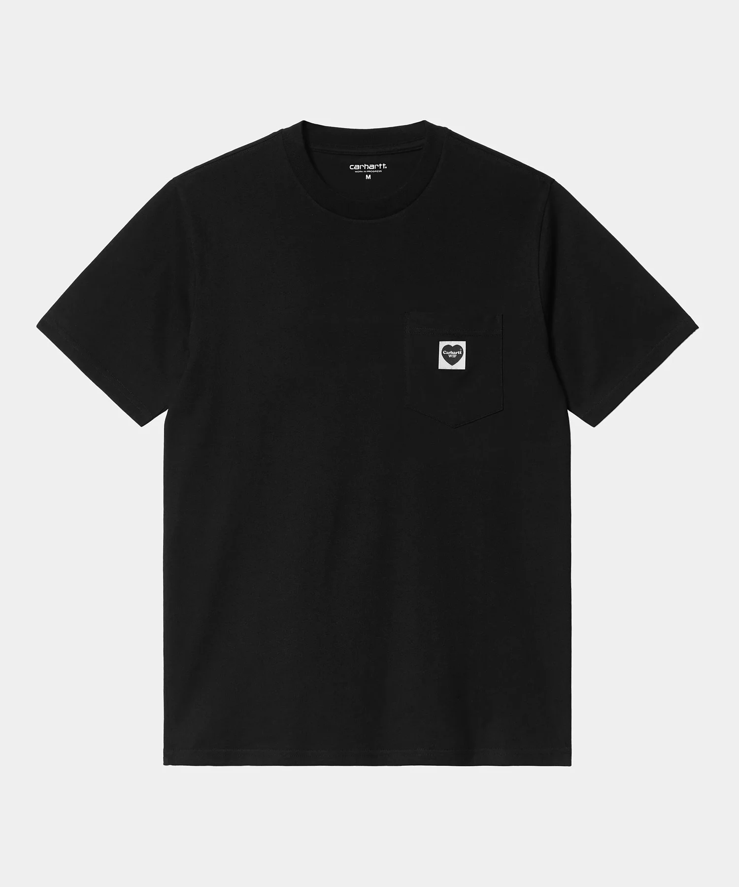 【Carhartt Wip/カーハート ダブルアイピー】2025 Tシャツ POCKET HEART T-SHIRT ポケット ハート Tシャツ I032128  Black/Black Lサイズ Black/Black Lサイズ