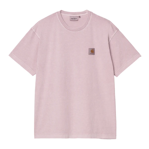 【Carhartt Wip/カーハート ダブルアイピー】2025 Tシャツ NELSON T-SHIRT ネルソンTシャツ I029949 Hortensia gament dyed  (M.L) Hortensia gament dyed Mサイズ