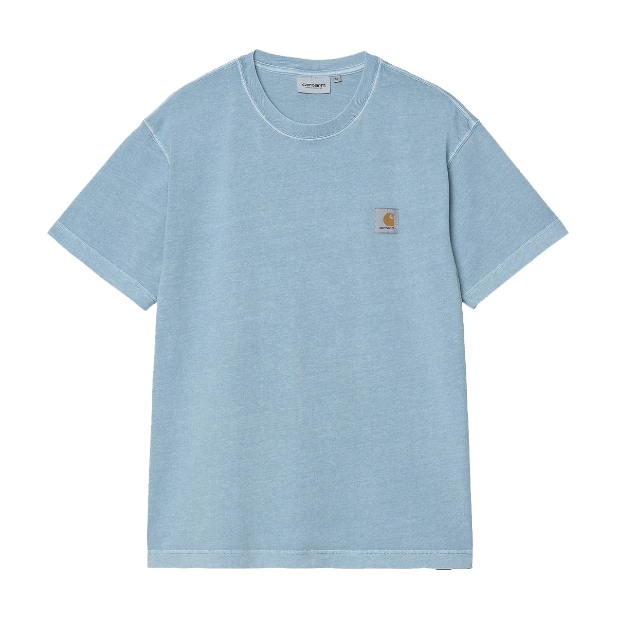  【Carhartt Wip/カーハート ダブルアイピー】2025 Tシャツ NELSON T-SHIRT ネルソンTシャツ I029949 Clay Blue gamert dyed   (M.L) Clay Blue gamenrt dyed Mサイズ