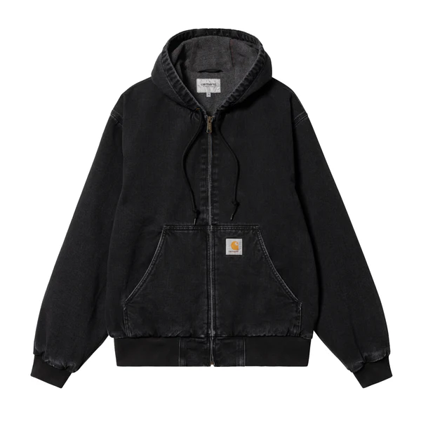 【Carhartt Wip/カーハート ダブルアイピー】2025 ジャケット OG ACTIVE JACKET オージー アクティブ ジャケット I032232 Black stone washed (M.L) 【送料無料：北海道/沖縄離島/離島を除く】