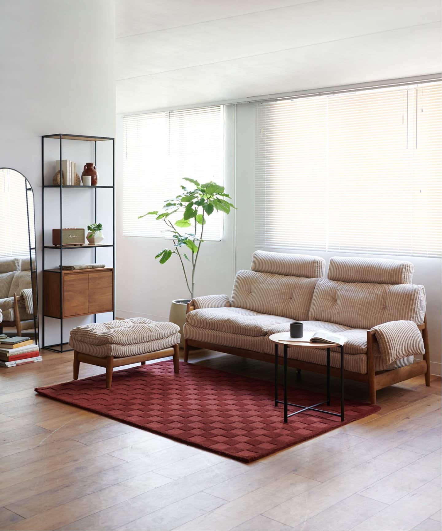 【廃番のため在庫限りで販売終了/20％OFF】 MADEIRA OTTOMAN (AC07-BE)　マデイラ オットマン ベージュ　700