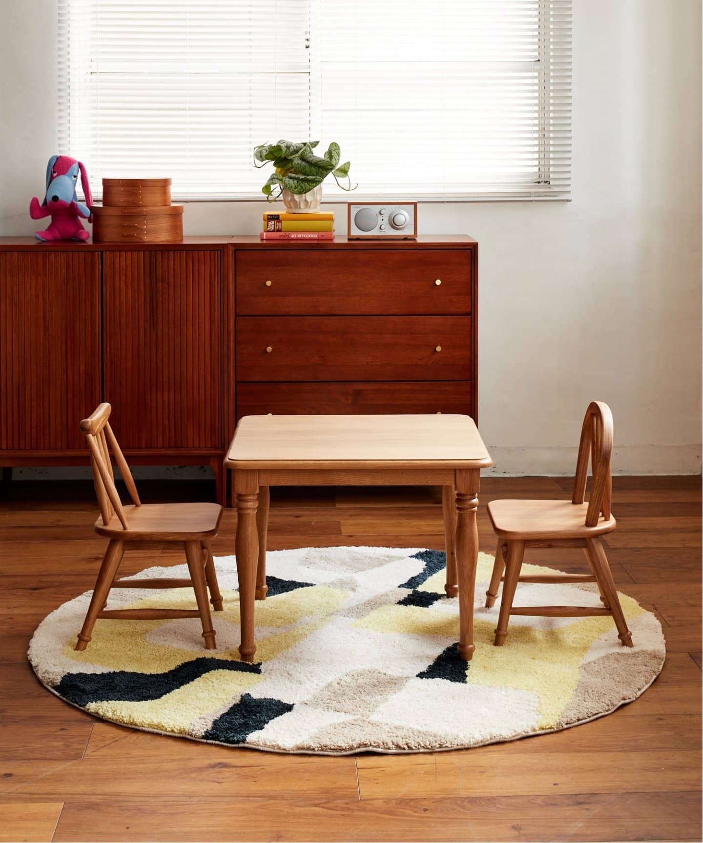 PICFAIR RUG ROUND 140　ピクフェアラグ　イエロー　013 イエロー