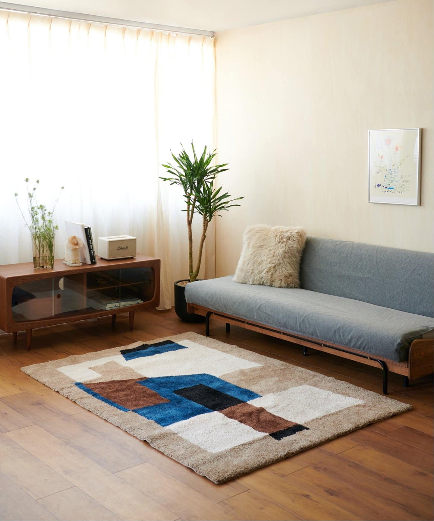 GEOMETRIC RUG 140×200　ジオメトリックラグ　013