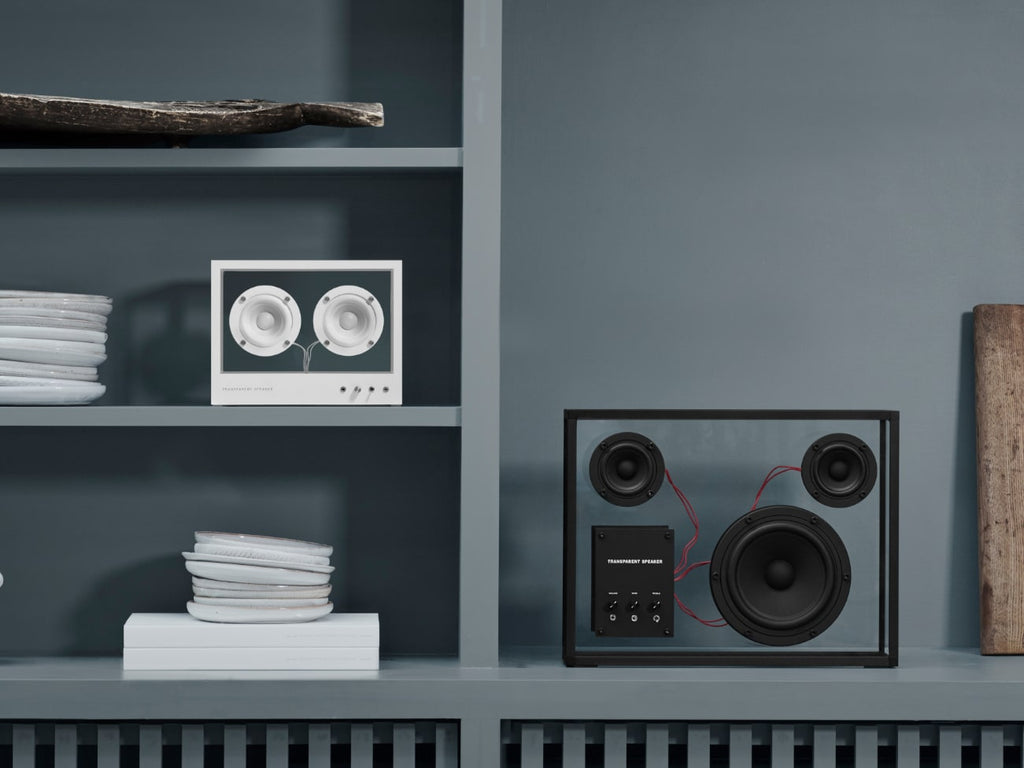 【正規取扱店】［TRANSPARENT/トランスペアレント］SMALL TRANSPARENT WHITE　スピーカー　016 ホワイト