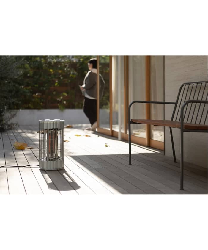 ［±0/プラスマイナスゼロ］TERRACE HEATER　テラスヒーター ライトグリーングレー 　016