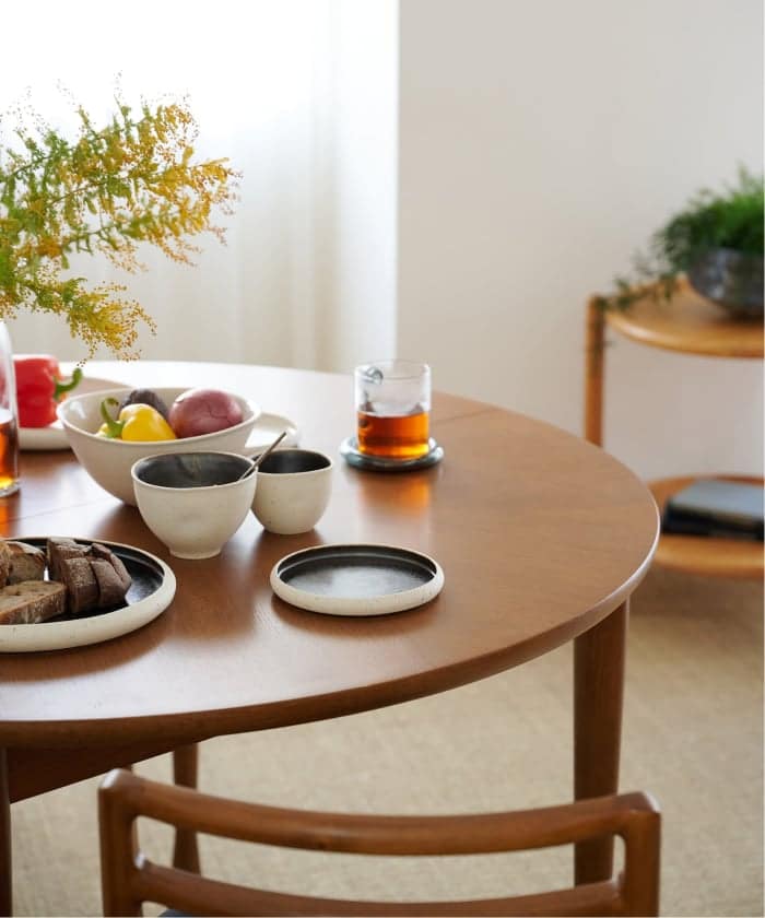 AROS ROUND TABLE W1100 brown アロス ラウンド テーブル ブラウン　703