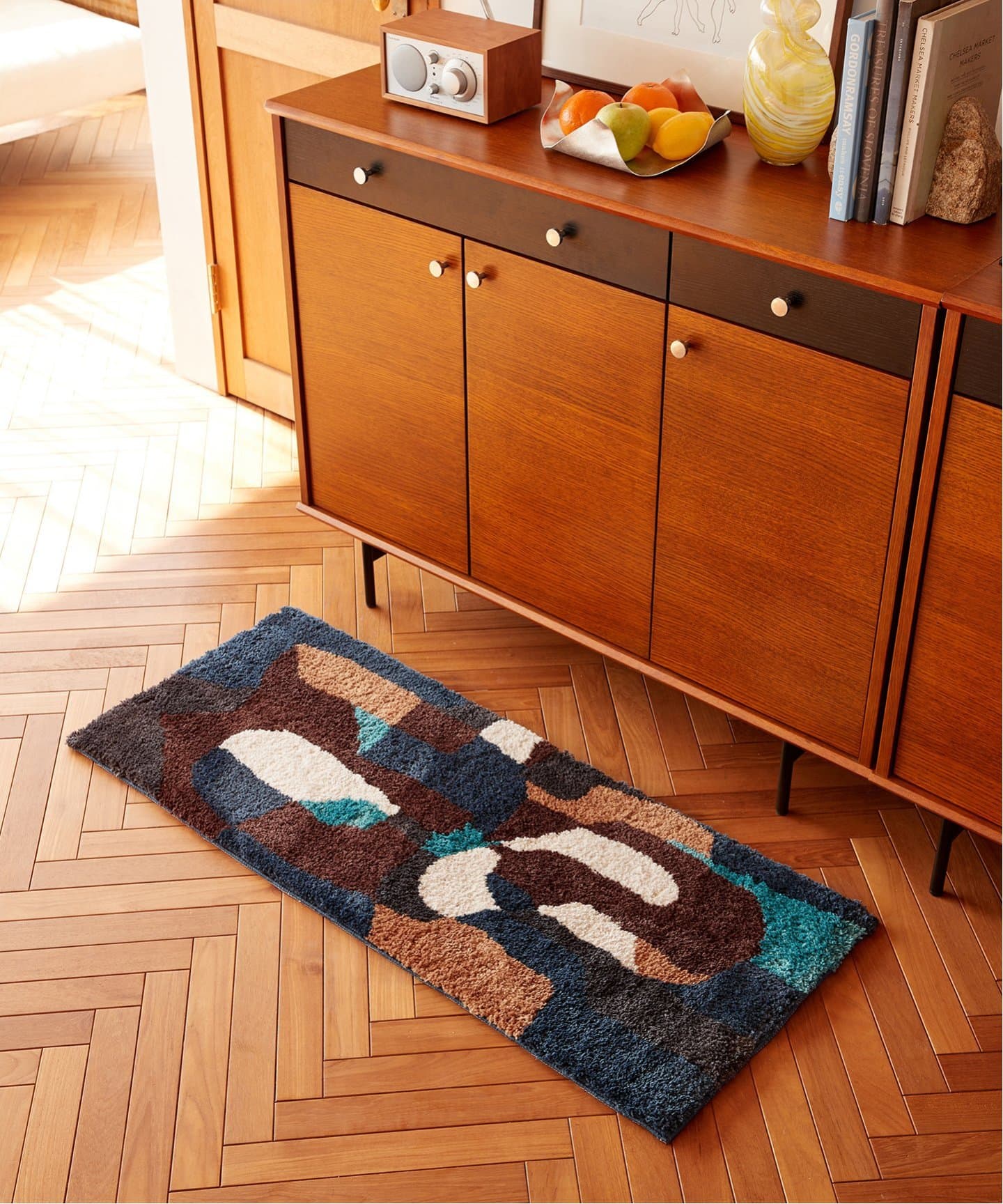 PICFAIR RUG 50x120　ピクフェアラグ　ネイビー　013 ネイビー