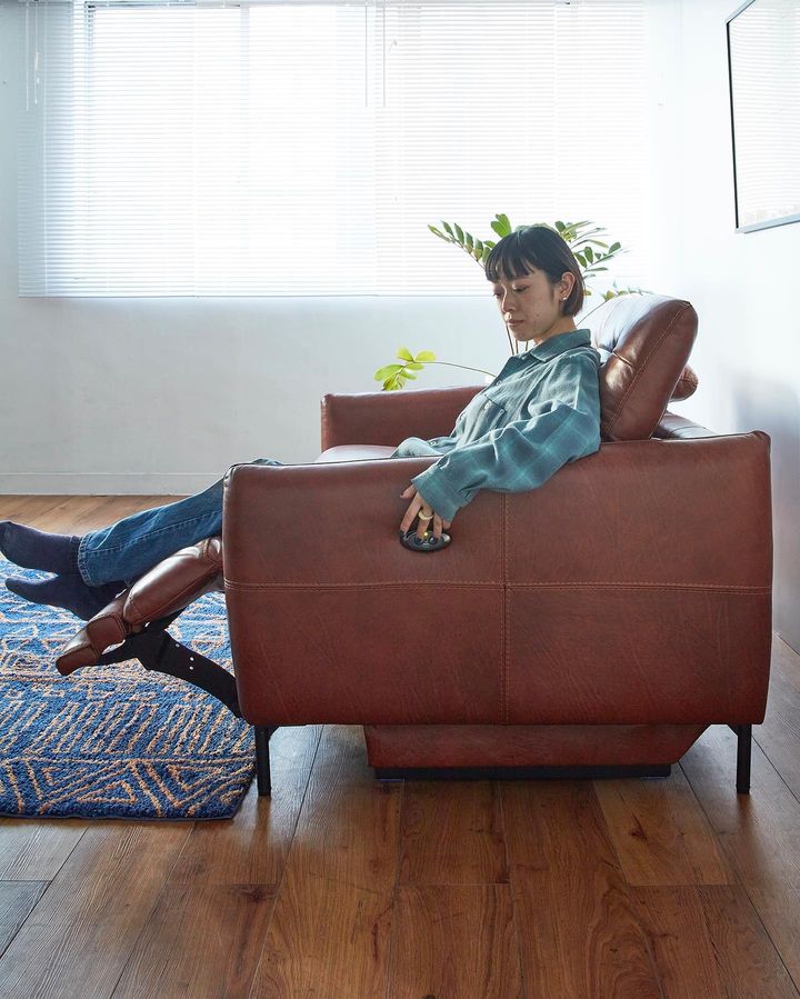 SHEFFIELD RECLINING SOFA LEATHER RB リッチブラウン