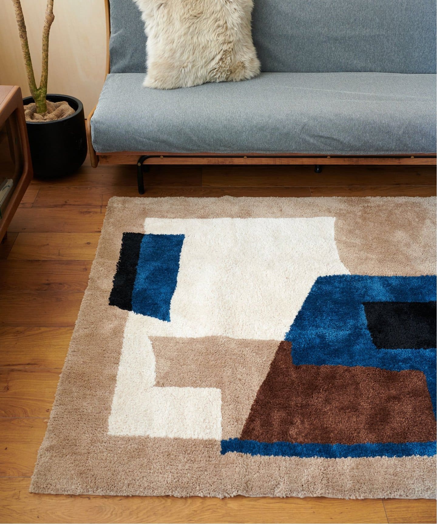 GEOMETRIC RUG 200×200　ジオメトリックラグ　013