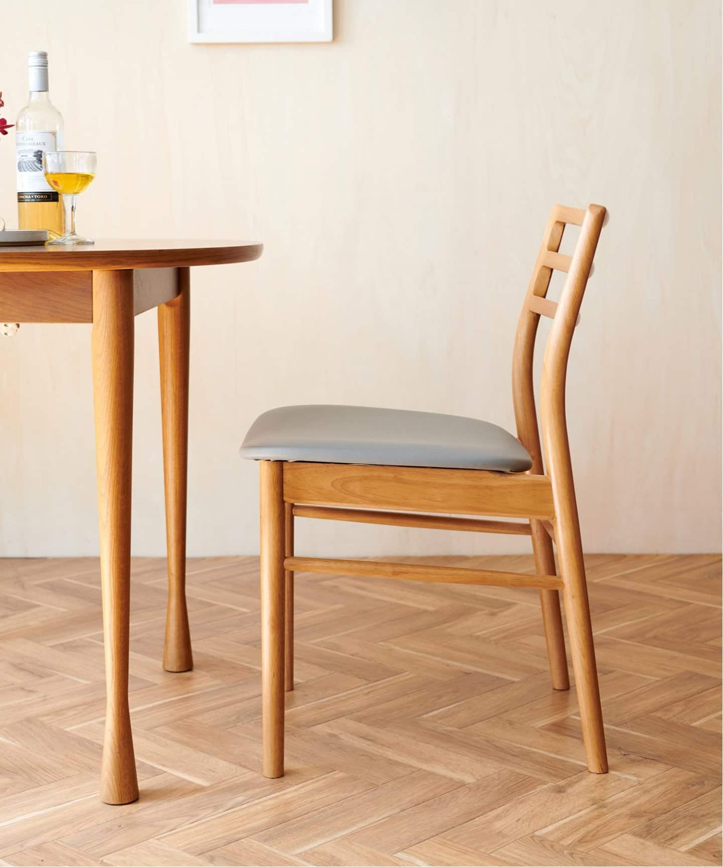 【送料お得な低価格/完成品】AROS DINING CHAIR natural　アロス チェア ナチュラル　704