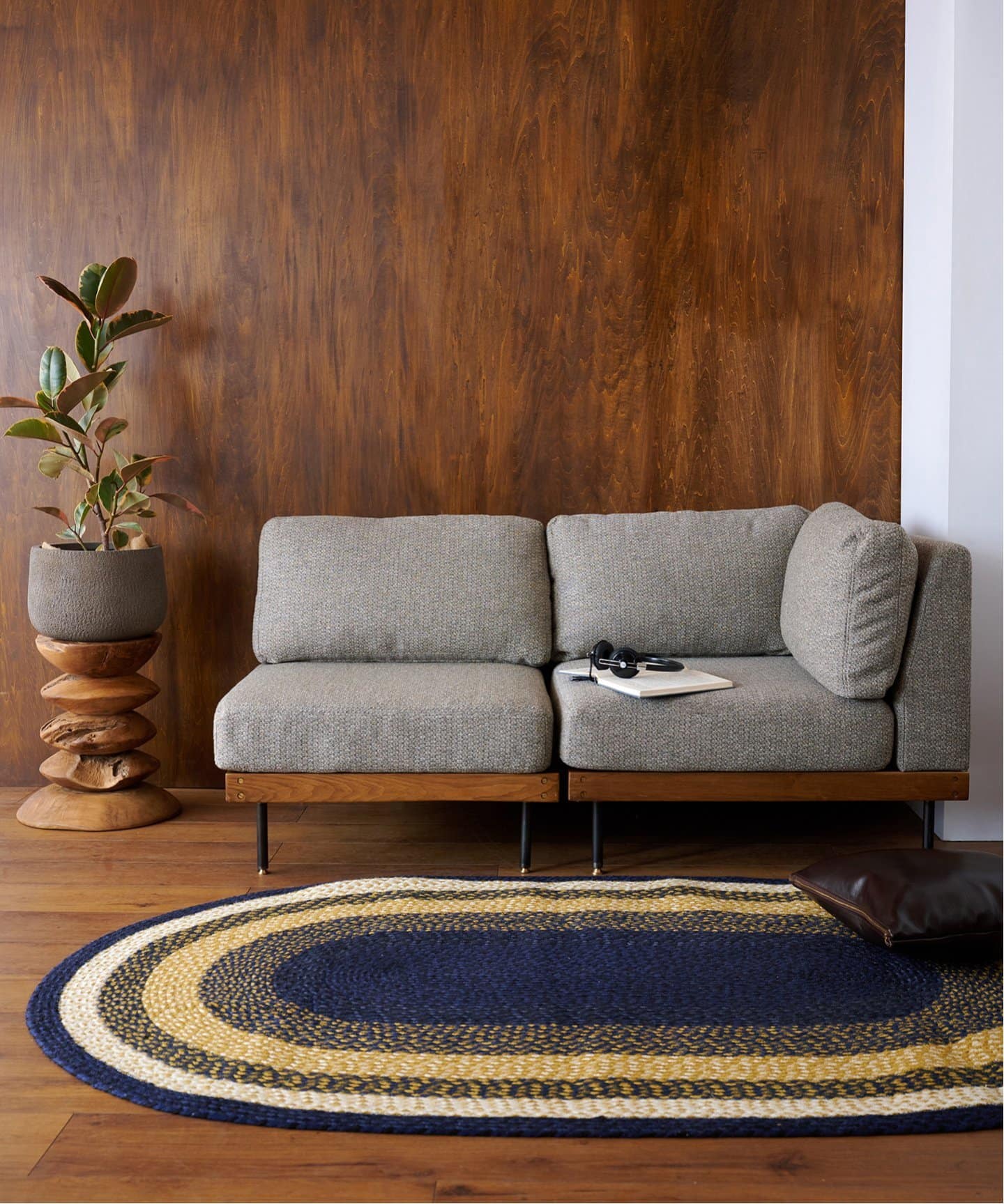 【送料お得な低価格/組立要】LILLE SOFA 1P 2ND 25(GRY)　リルソファ 700 グレー