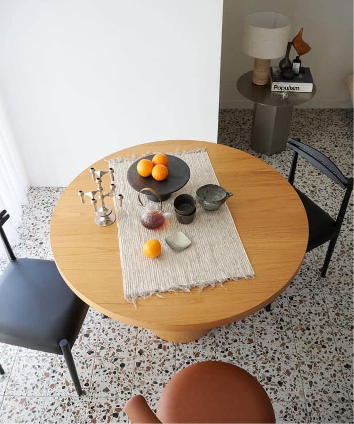 《予約》《3月中旬予定》PORTO ROUND TABLE natural　ポルト　ラウンドテーブル