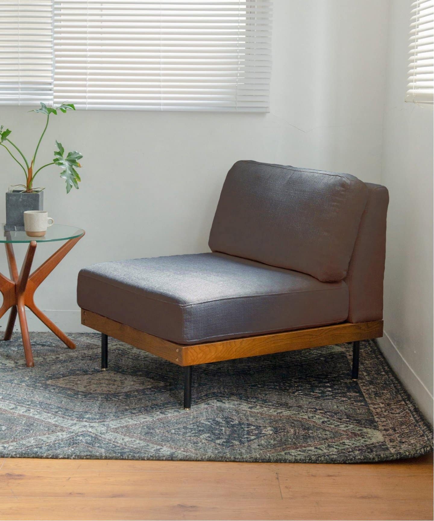送料お得な低価格/組立要】LILLE SOFA 1P 2ND GY リルソファ 1シーター 