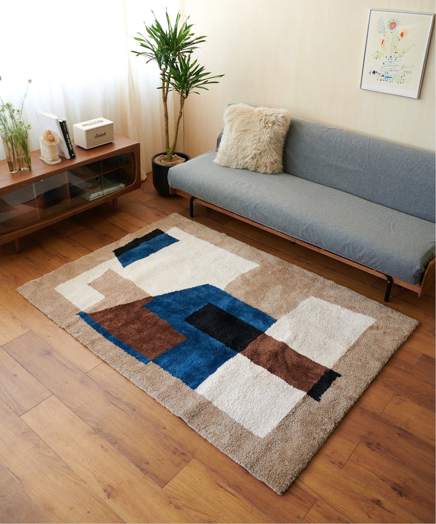 GEOMETRIC RUG 140×200　ジオメトリックラグ　013