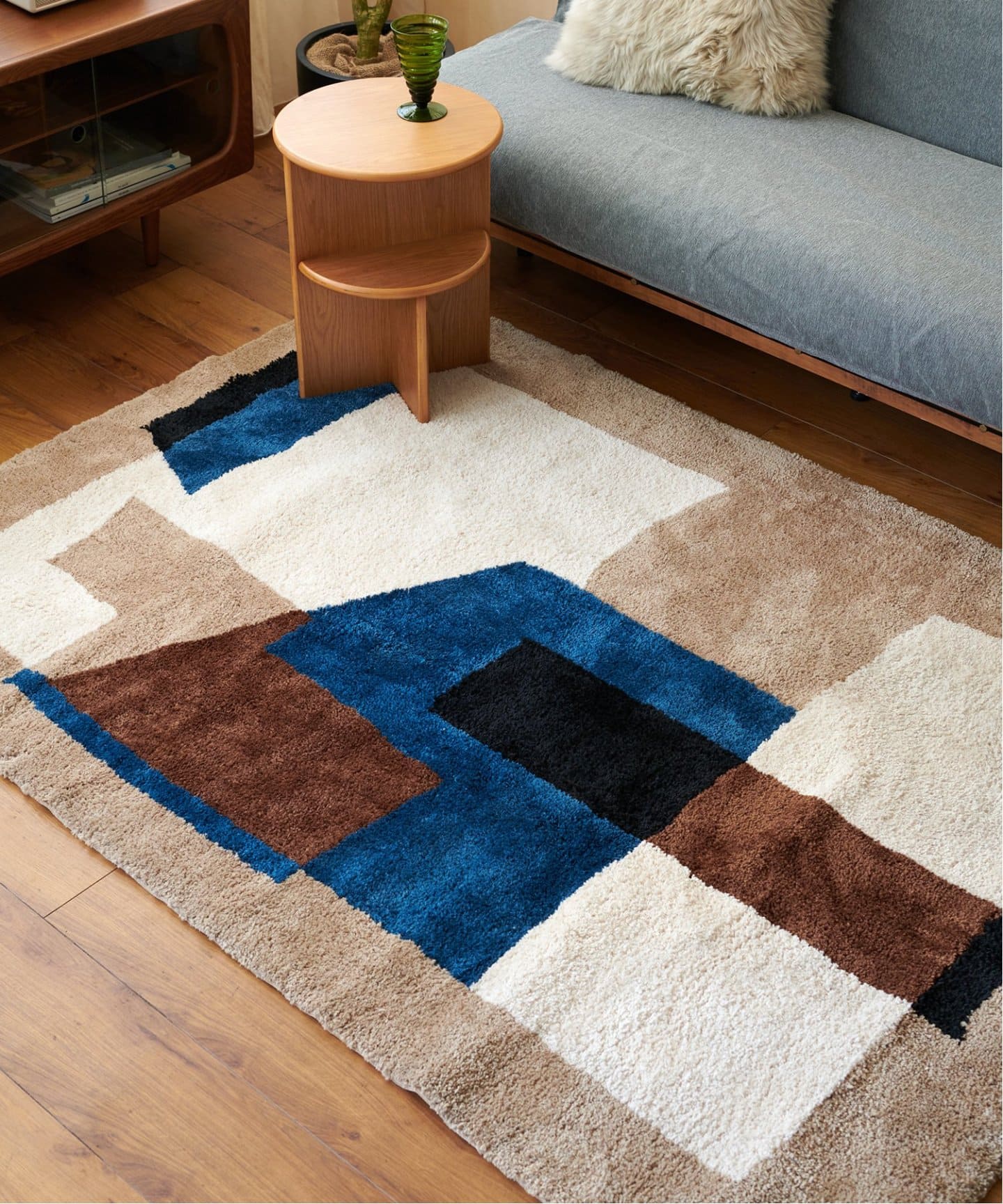 GEOMETRIC RUG 200×200　ジオメトリックラグ　013