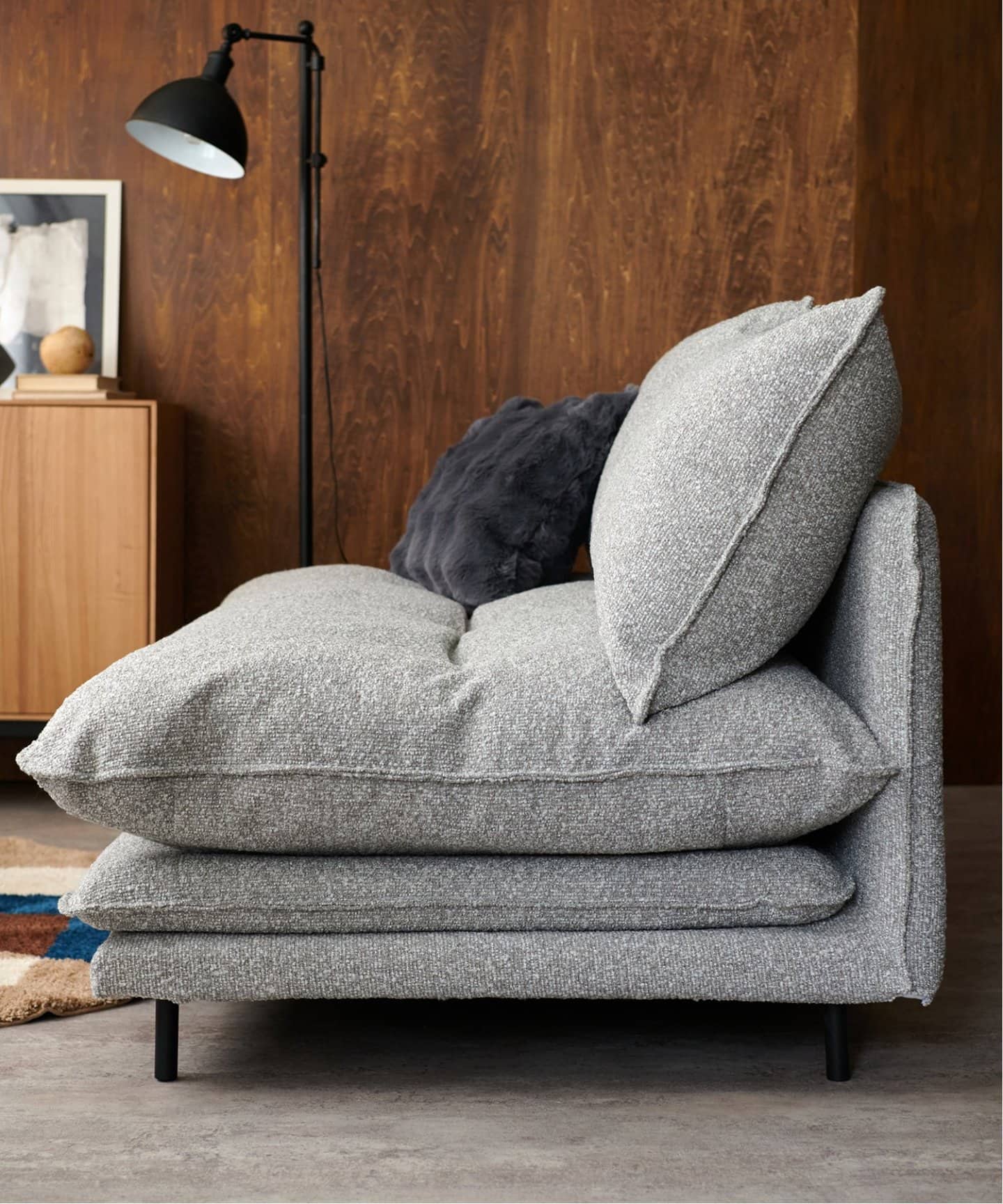 【現仕様廃番のため在庫限りで販売終了/20％OFF】 PORTO SOFA Boucle-GRG24　ポルトソファ グレージュ　700