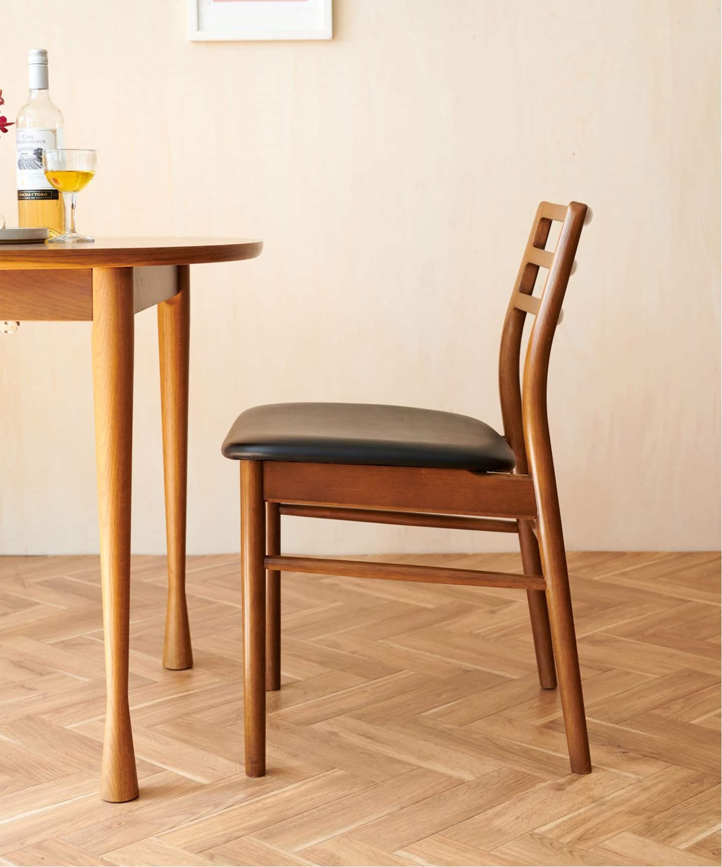 【送料お得な低価格/完成品】AROS DINING CHAIR brown　アロス チェア ブラウン　704