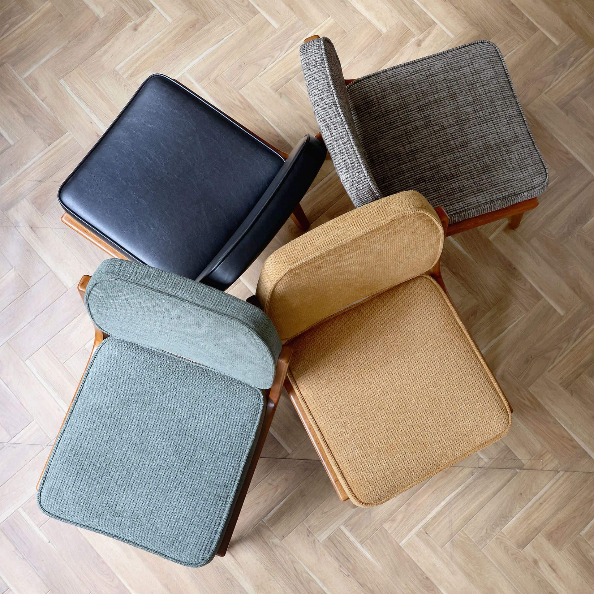 【送料お得な低価格/完成品】SIERRA CHAIR (Fabric yellow)　シエラチェア　イエロー 704