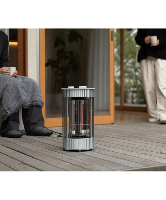 ［±0/プラスマイナスゼロ］TERRACE HEATER　テラスヒーター ライトグリーングレー 　016