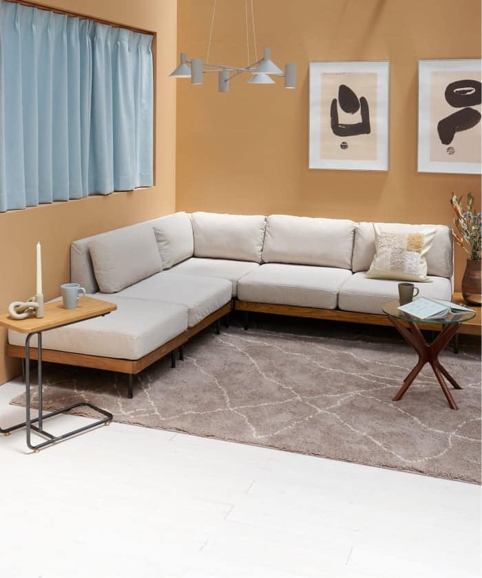 【送料お得な低価格/組立要】LILLE CORNER SOFA 25AW Fabric(I)　リルコーナーソファ　700