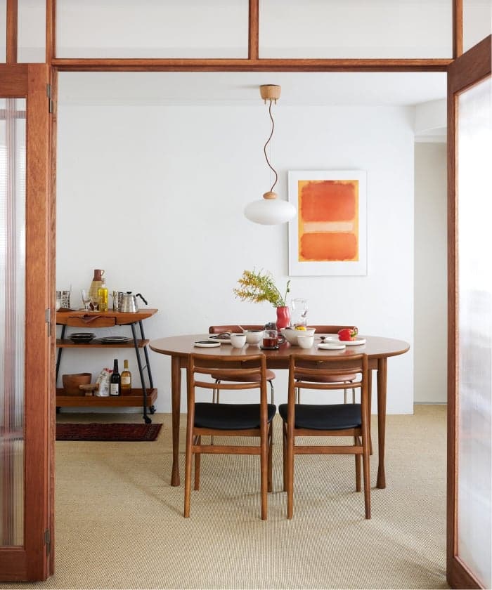 AROS ROUND TABLE W1100 brown アロス ラウンド テーブル ブラウン　703