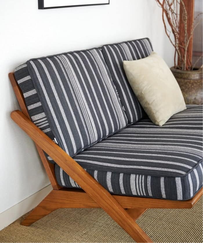 GHENT SOFA 2P COVER STRIPE(GRY)　ヘント ソファカバー 700