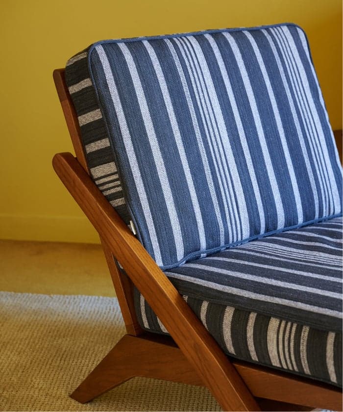 GHENT LOUNGE CHAIR COVER STRIPE(GRY)　ヘント ソファカバー 700