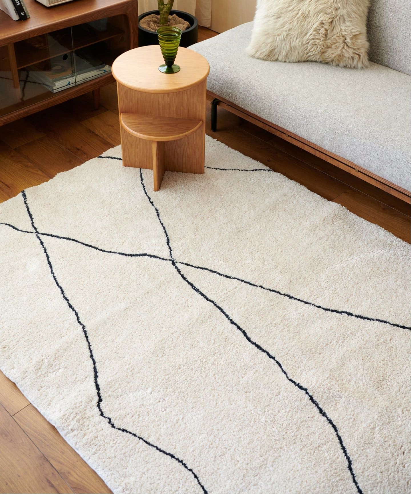 ジャーナルスタンダードファニチャー SHAM RUG 120*160 シャムラグ