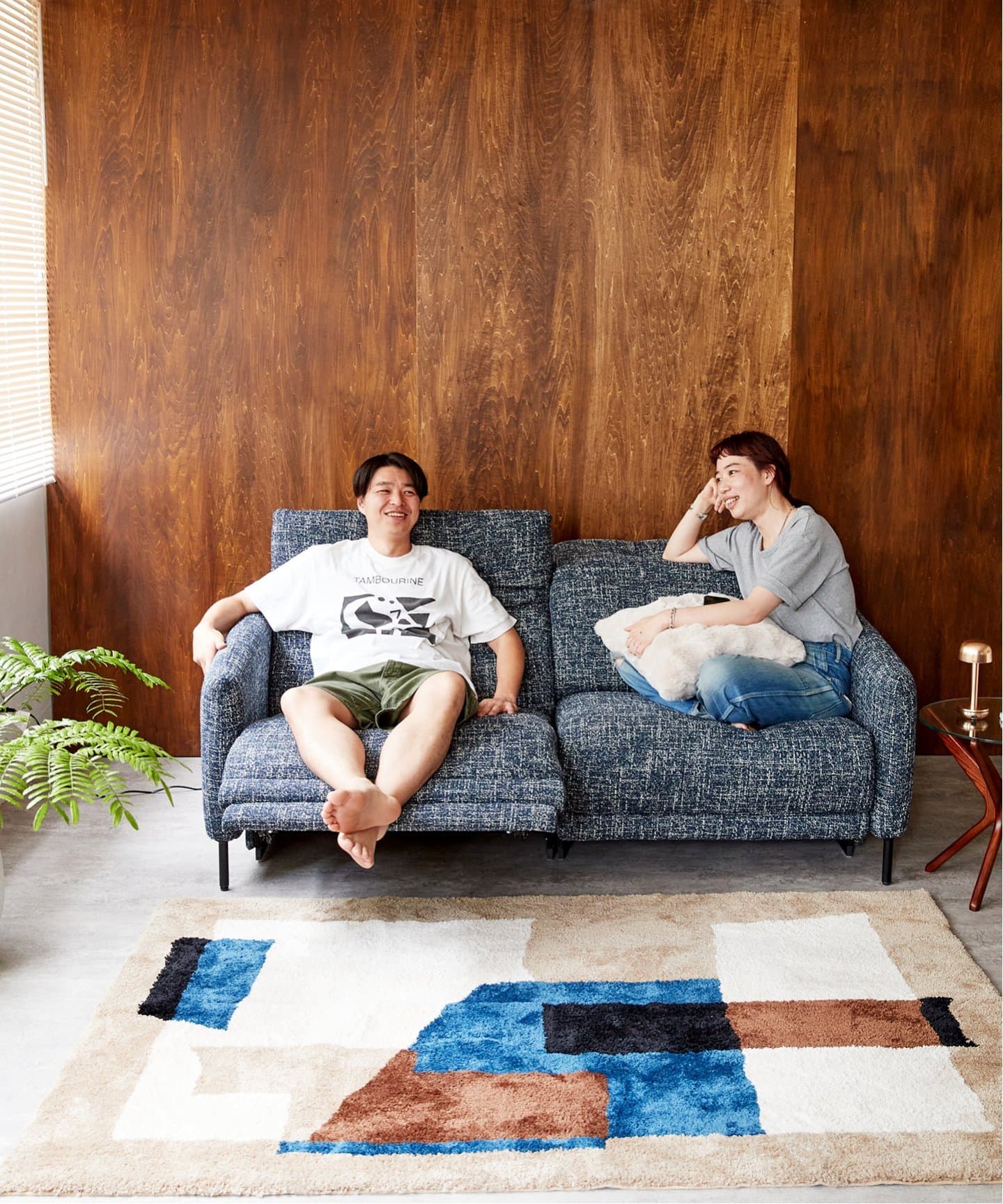 GEOMETRIC RUG 140×200　ジオメトリックラグ　013