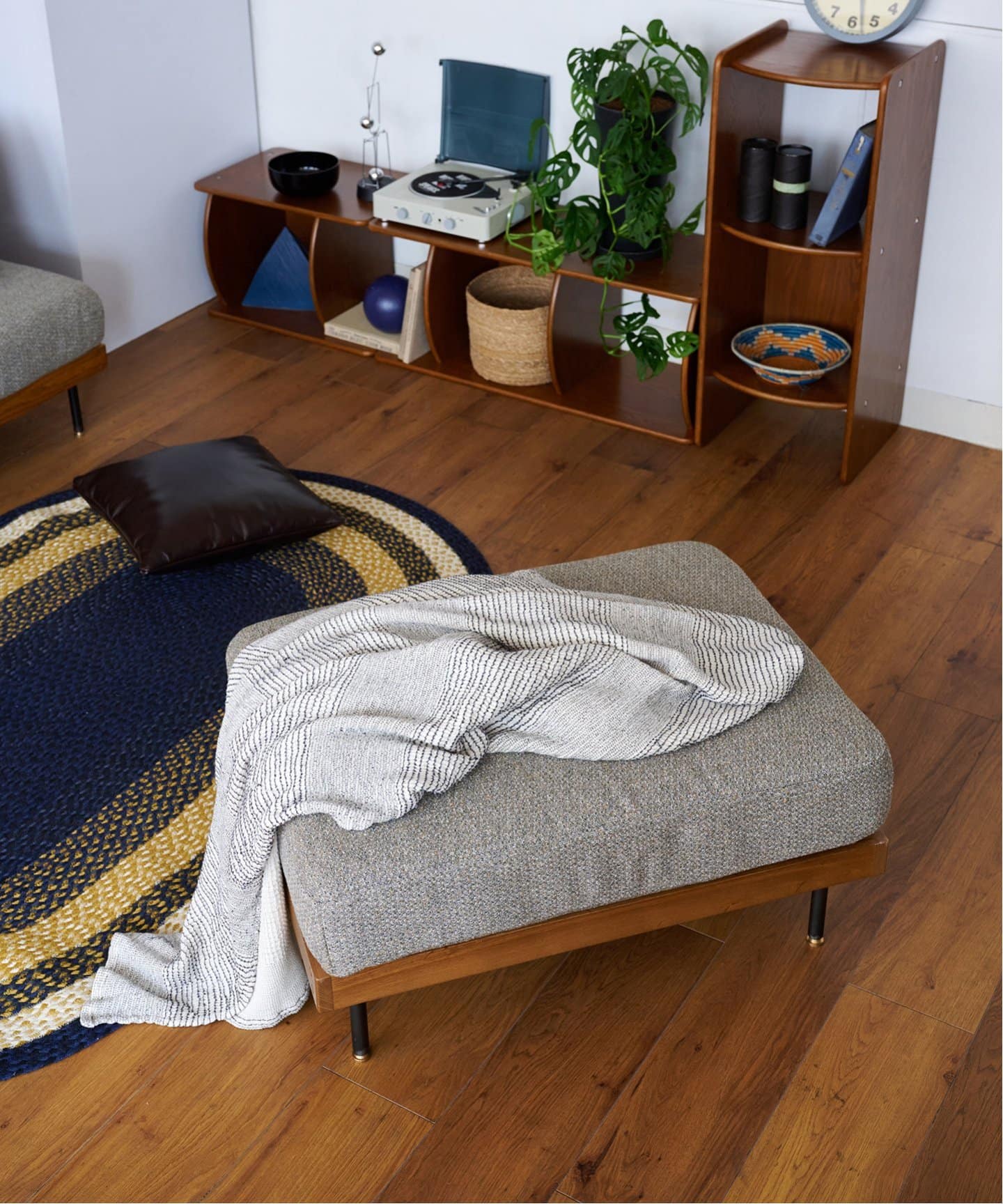 【送料お得な低価格/組立要】LILLE OTTOMAN 2ND 25(GRY)　リルオットマン 700