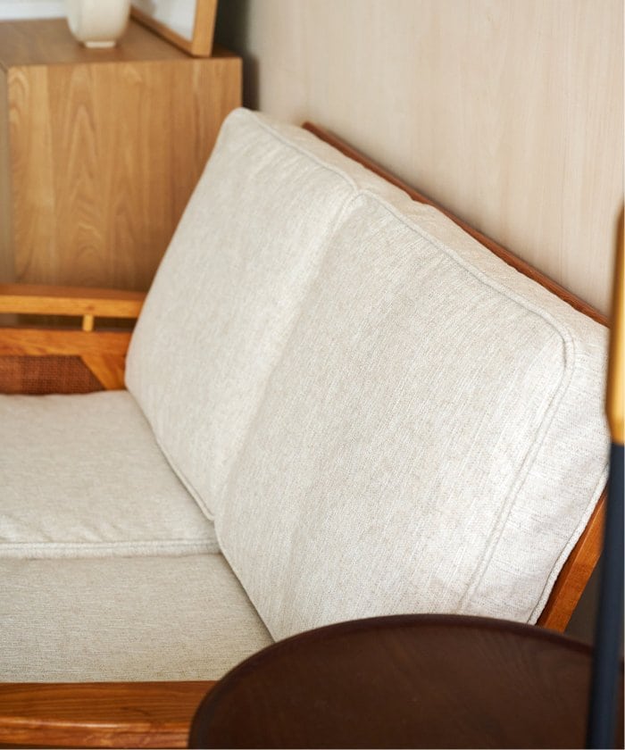 【NEW YEAR SALE/30％OFF】WICKER SOFA 2P (IV)　ウィッカーソファ アイボリー　700