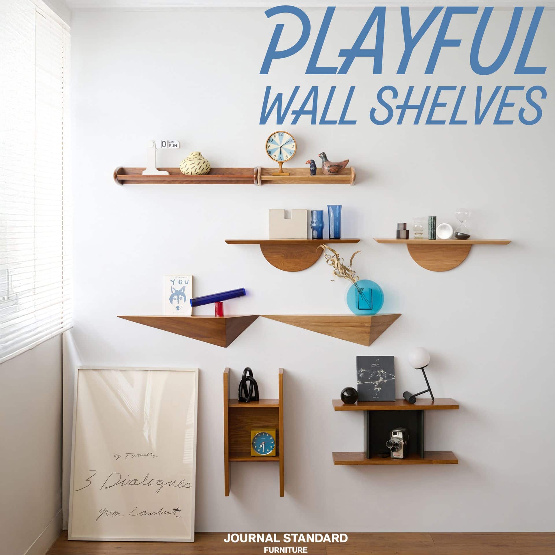 BROOKS WALL SHELF-L(BR)　ブルックス ウォールシェルフ　708