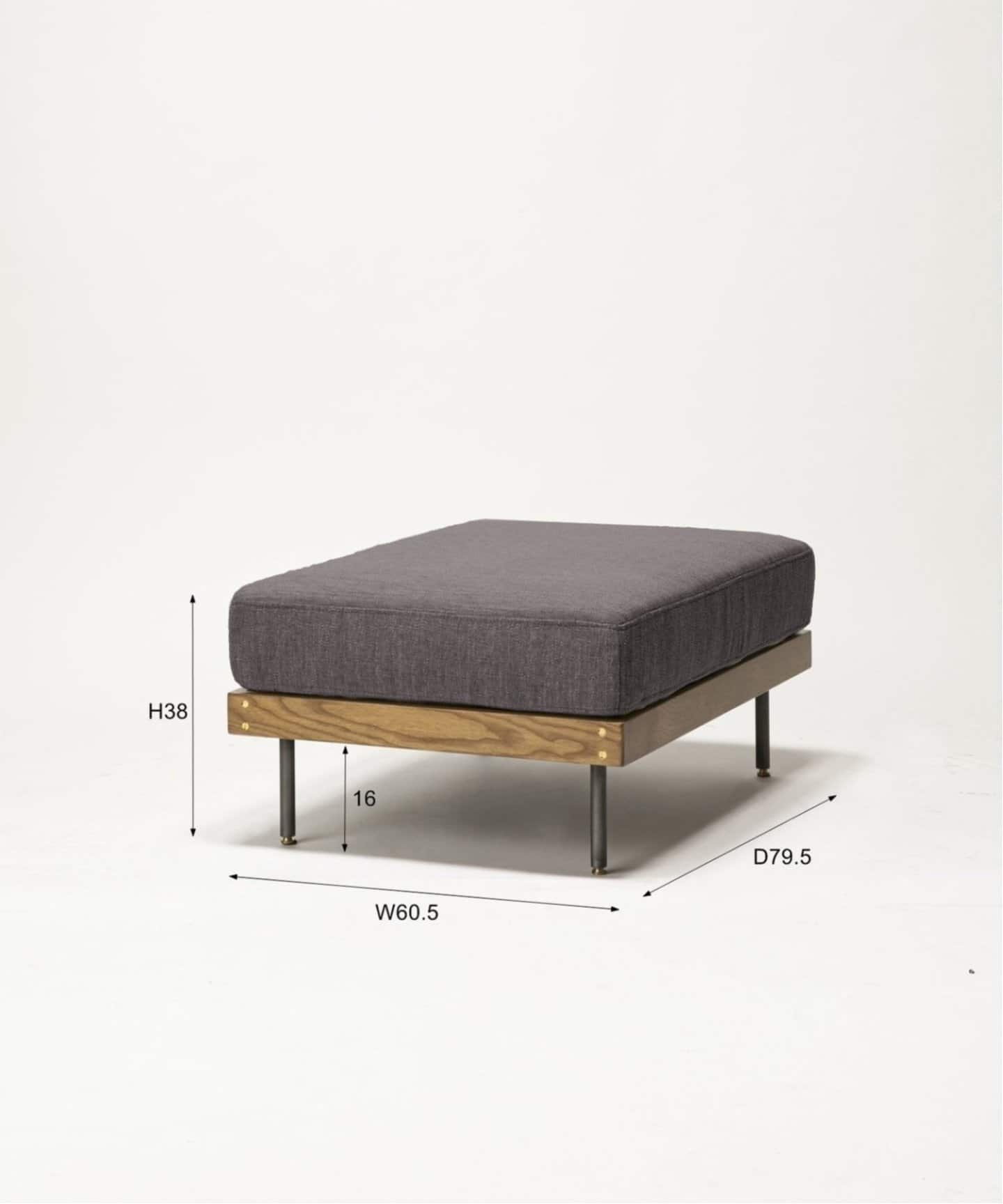 送料お得な低価格/組立要】LILLE OTTOMAN 2ND GY リル オットマン 