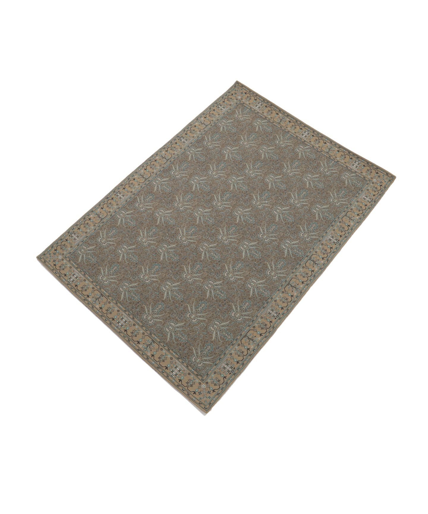 PAISLEY RUG 200X200 brown ペイズリーラグ ブラウン　013