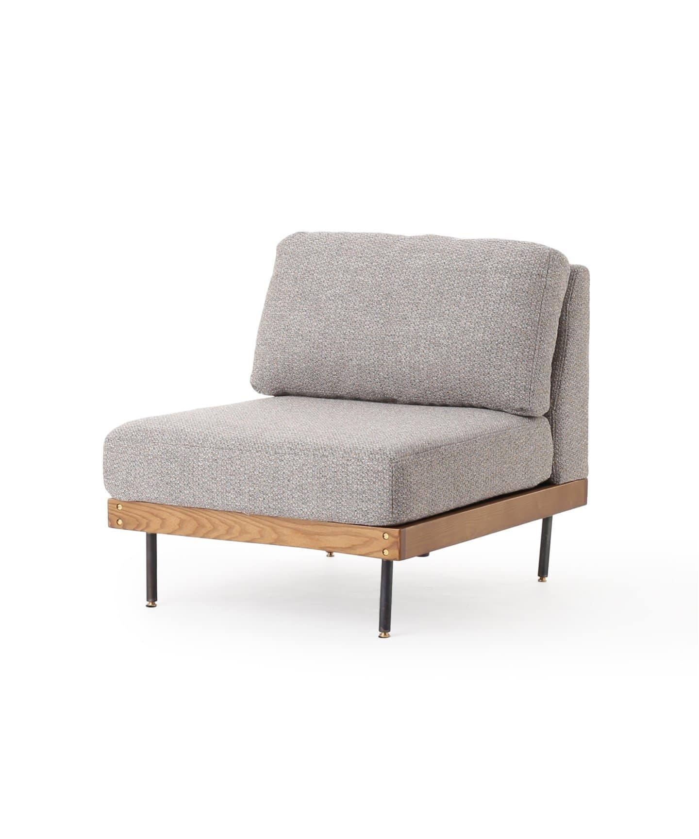 【送料お得な低価格/組立要】LILLE SOFA 1P 2ND 25(GRY)　リルソファ 700 グレー