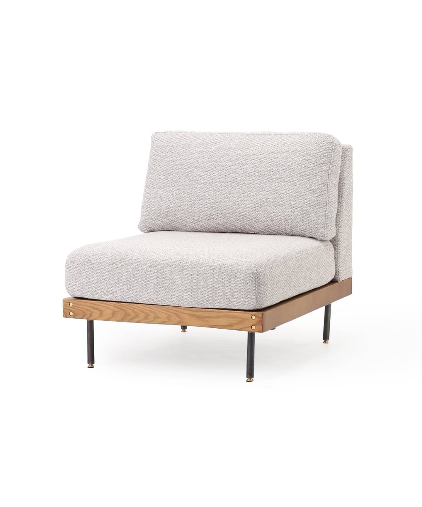 【送料お得な低価格/組立要】LILLE SOFA 1P 2ND 25(IVORY)　リルソファ 700 グレー