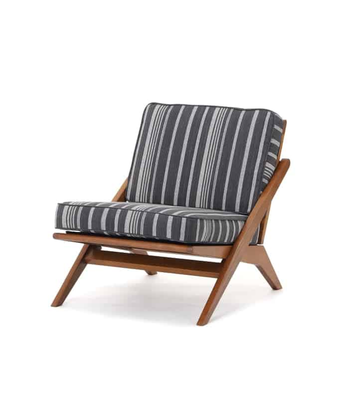 GHENT LOUNGE CHAIR COVER STRIPE(GRY)　ヘント ソファカバー 700