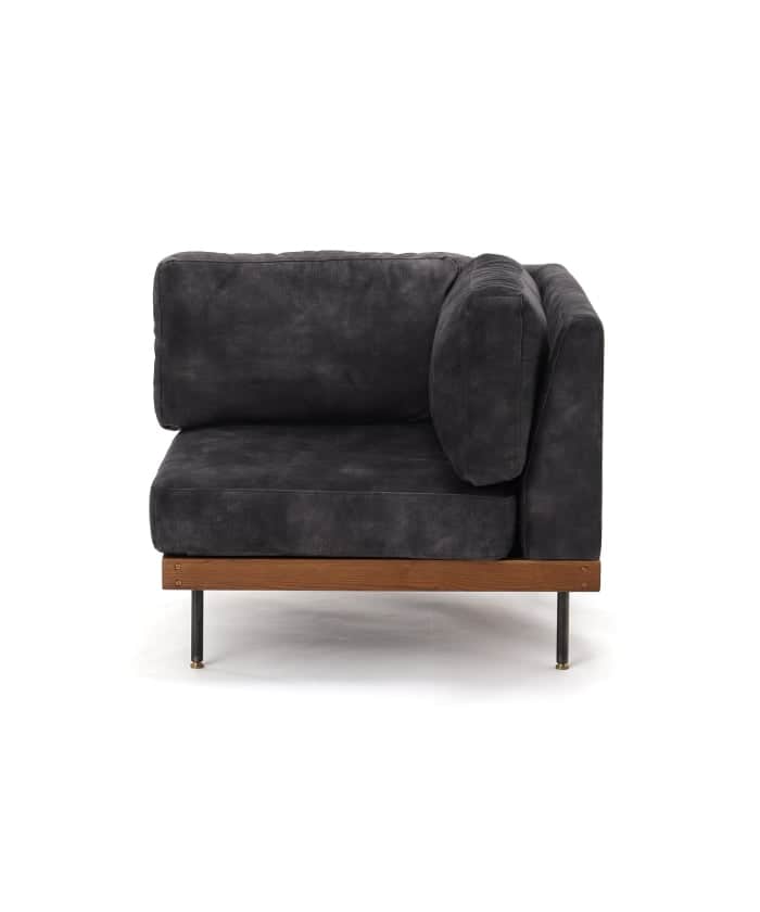 LILLE CORNER SOFA 2ND VELVET BK　リルコーナーソファー　700