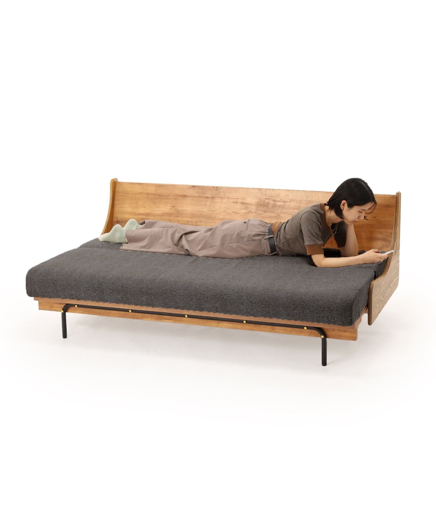 《予約》HABITAT SOFA BED 180cm ハビタソファ ベット グレー 家具 グレー