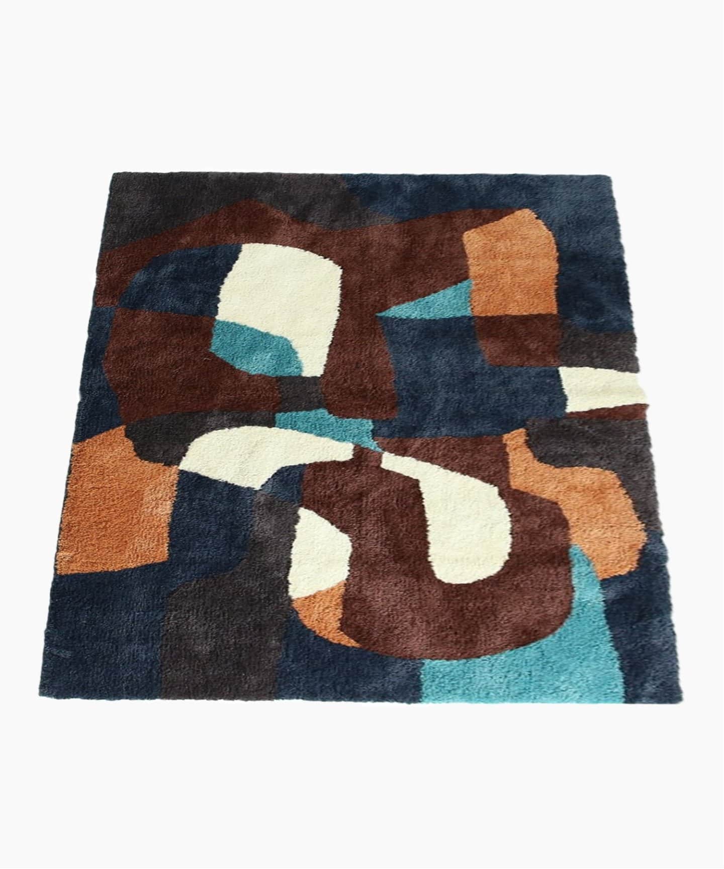 PICFAIR RUG 200x200　ピクフェアラグ　ネイビー　013 ネイビー