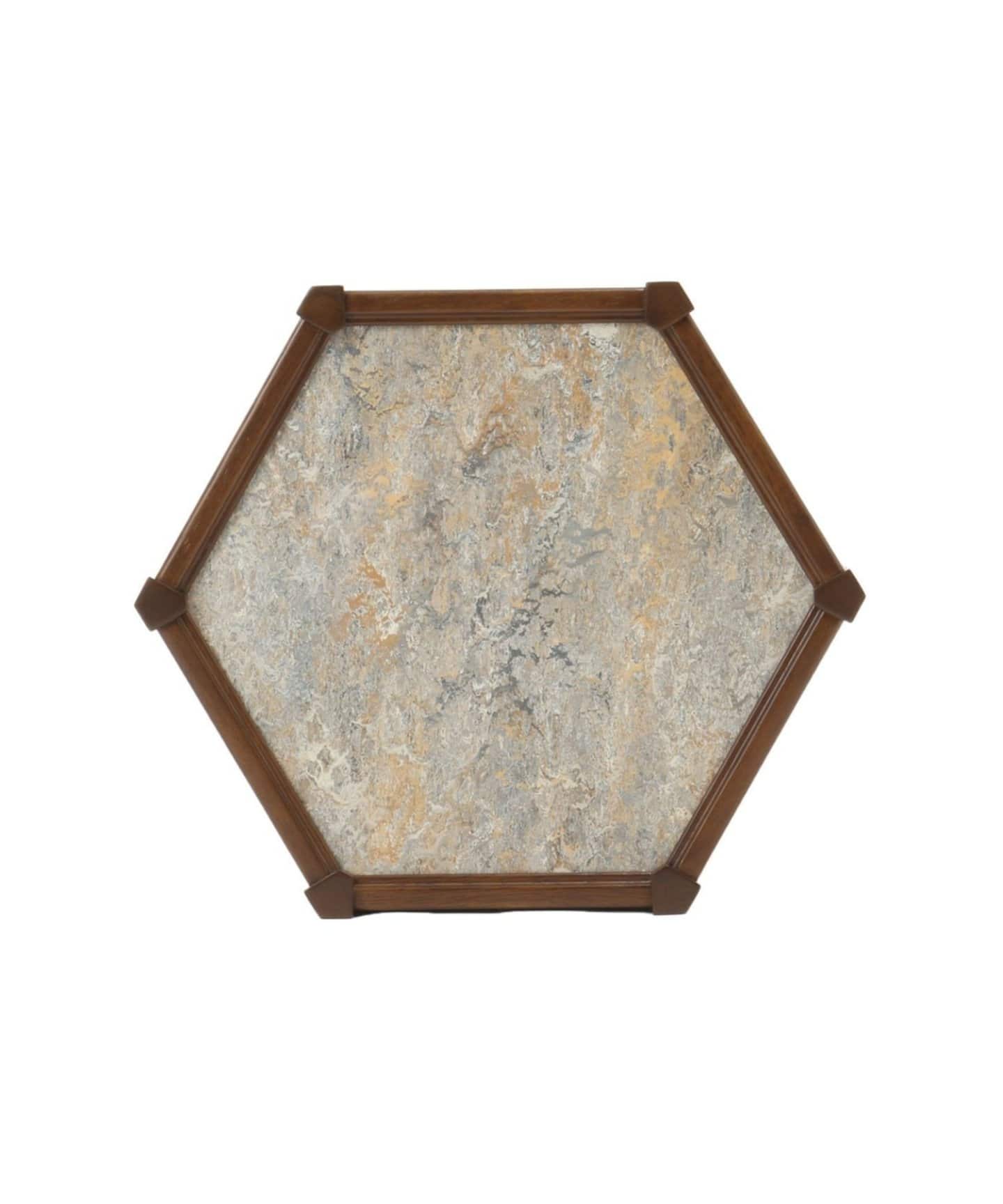 BROOKS HEXAGON TABLE_lino(GY) ブルックスヘキサゴンテーブル グレー