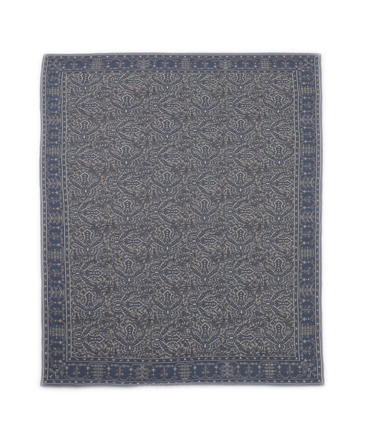 PAISLEY RUG 200X200 navy ペイズリーラグ ネイビー　013