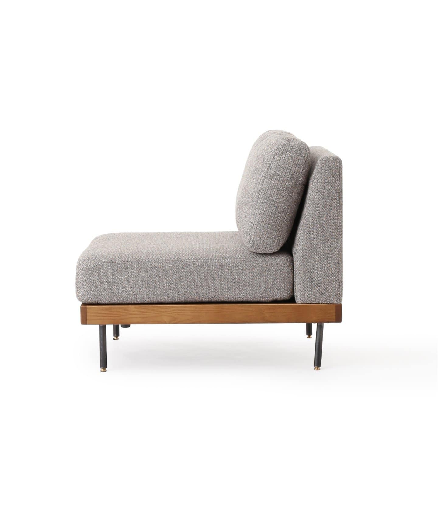 【送料お得な低価格/組立要】LILLE SOFA 1P 2ND 25(GRY)　リルソファ 700 グレー