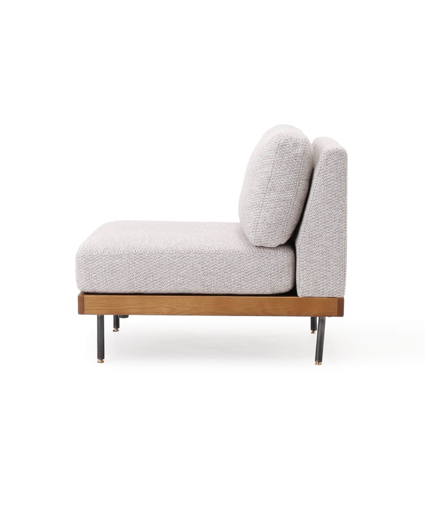 【送料お得な低価格/組立要】LILLE SOFA 1P 2ND 25(IVORY)　リルソファ 700 グレー