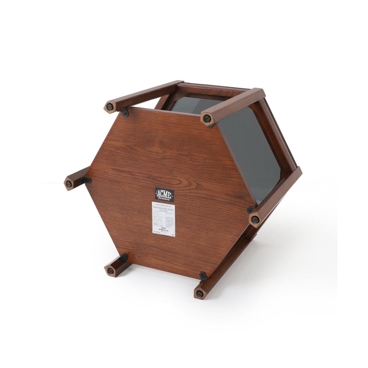 BROOKS HEXAGON TABLE_BlackGlass ブルックスヘキサゴンテーブル  ブラックガラス　701