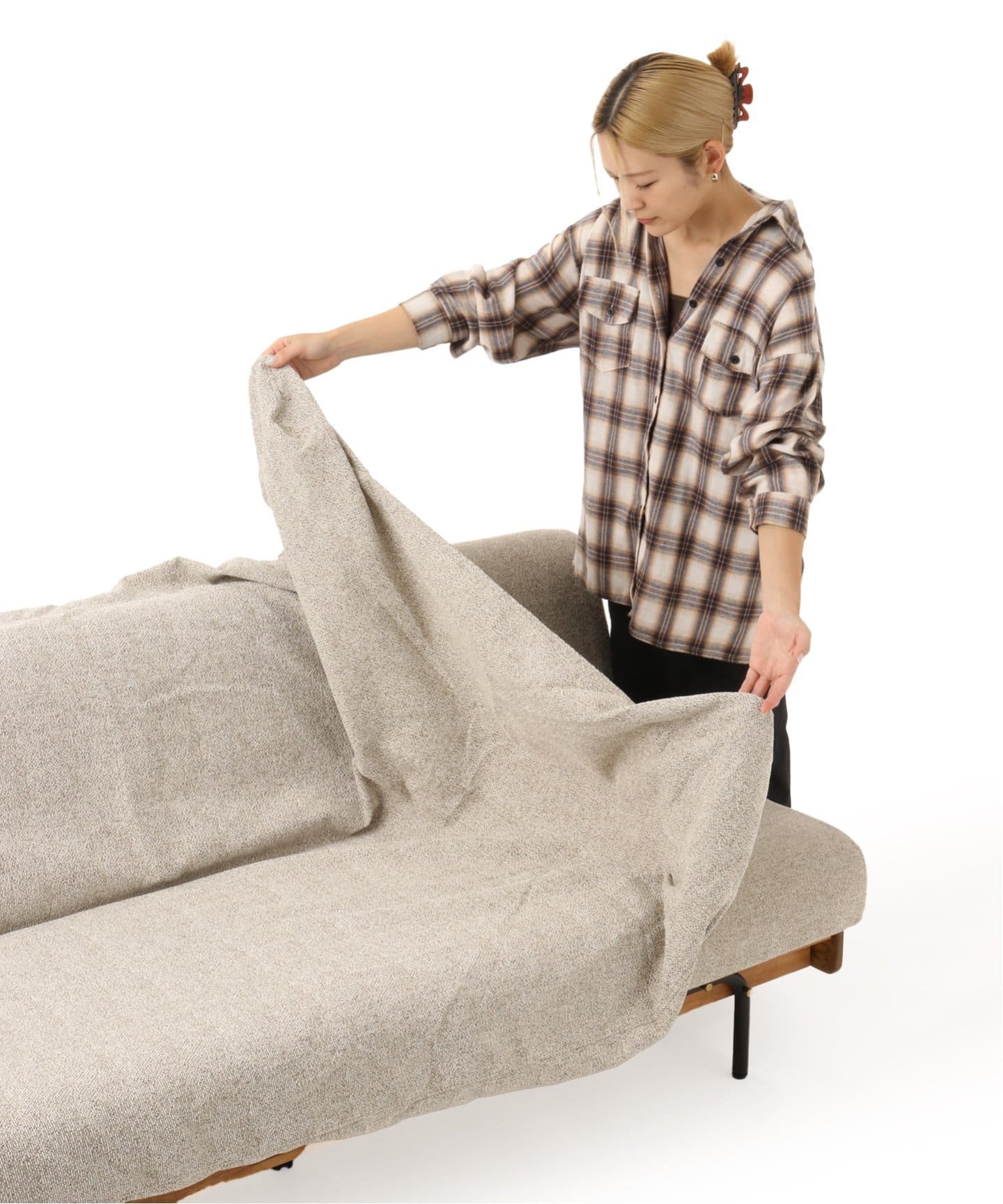 HABITAT EASY COVER ハビタソファ イージーカバー 【ベージュ】180cm 700 ベージュ