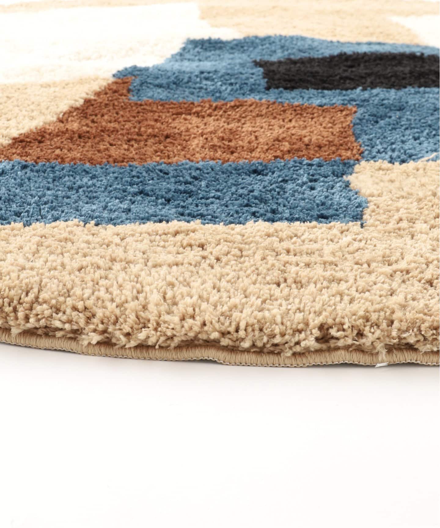 《予約》《4月中旬予定》 GEOMETRIC RUG ROUND 140　ジオメトリックラグ　013