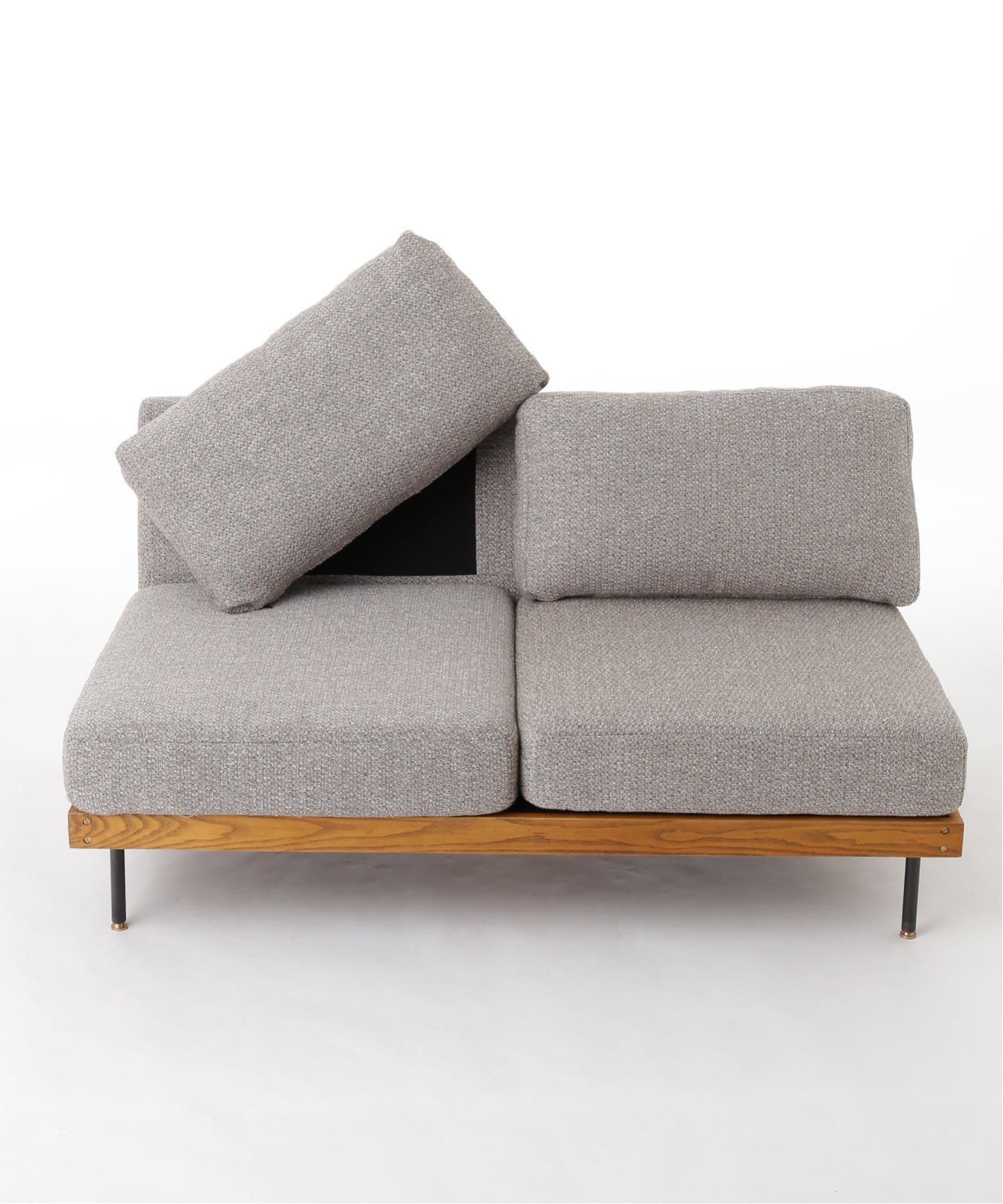 【送料お得な低価格/組立要】LILLE SOFA 2P 2ND 25(GRY)　リルソファ 700 グレー