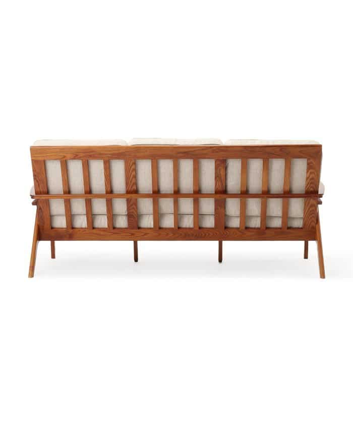 【NEW YEAR SALE/30％OFF】WICKER SOFA 3P (IV)　ウィッカーソファ アイボリー　700